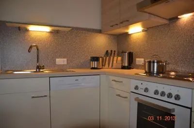 Küche/Küchenzeile in der Unterkunft Ferienwohnung Garber