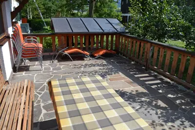 Ein Balkon oder eine Terrasse in der Unterkunft Böglhof