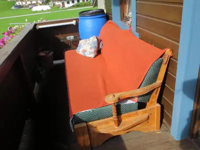 Ein Sitzbereich in der Unterkunft Gästehaus Scharler