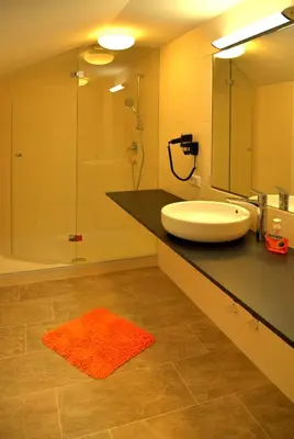 Ein Badezimmer in der Unterkunft Apartment Haus am See