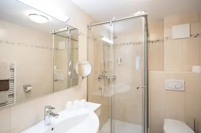 Ein Badezimmer in der Unterkunft Appartement Landhaus KERSCHDORFER