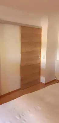 Ein Bett oder Betten in einem Zimmer der Unterkunft Ferienwohnung Ager-Bucher