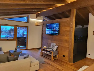 TV/Unterhaltungsangebot in der Unterkunft Alpenchalet 