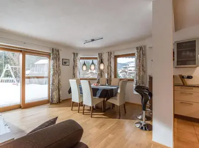 Ein Sitzbereich in der Unterkunft Ferienwohnung Prama