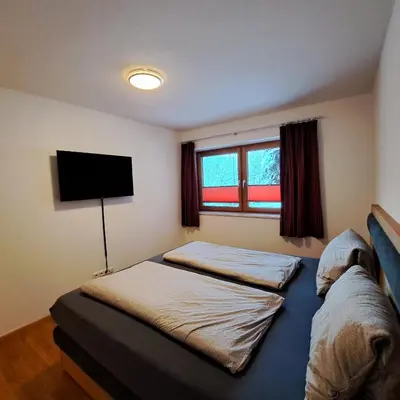 Ein Bett oder Betten in einem Zimmer der Unterkunft Ferienwohnung Prama