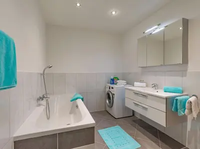 Ein Badezimmer in der Unterkunft Ferienwohnung Prama