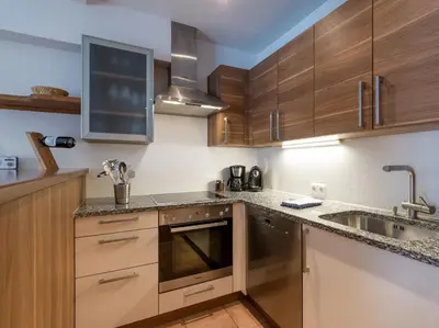 Küche/Küchenzeile in der Unterkunft Ferienwohnung Prama
