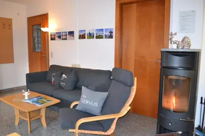Ein Sitzbereich in der Unterkunft Apart Spitaler Brandberg