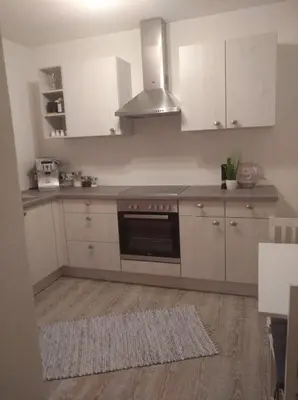 Küche/Küchenzeile in der Unterkunft Ferienwohnung Mariella