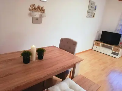 TV/Unterhaltungsangebot in der Unterkunft Ferienwohnung Mariella