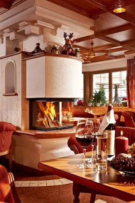 Ein Sitzbereich in der Unterkunft Hotel Jägerhof