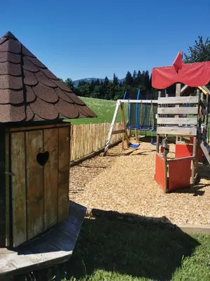 Ein Kinderspielbereich in der Unterkunft Kummererhof