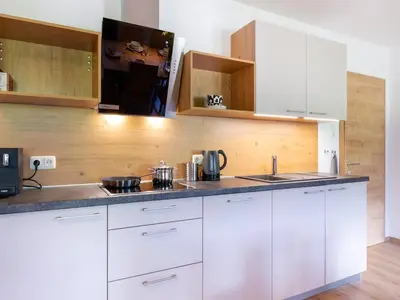 Küche/Küchenzeile in der Unterkunft Apartment in Bramberg near Ski Lift