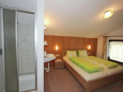 Ein Bett oder Betten in einem Zimmer der Unterkunft Apartment in Fügen near Ski Slopes