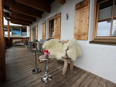 Ein Sitzbereich in der Unterkunft Dream apartment in the Kitzbühler Alps ski area