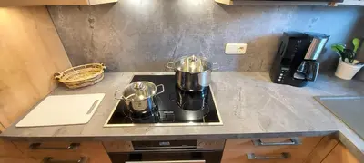 Küche/Küchenzeile in der Unterkunft Apartments Salzburgerhof
