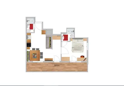 Grundriss der Unterkunft Apartments Salzburgerhof