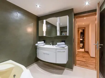 Ein Badezimmer in der Unterkunft Appartement Bergblick