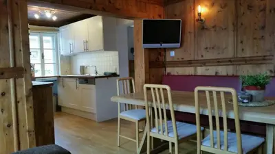 Küche/Küchenzeile in der Unterkunft Villa Zeppelin - App Aquamarin