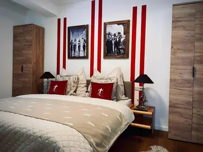 Ein Bett oder Betten in einem Zimmer der Unterkunft Apartment in Neukirchen near Ski Lift