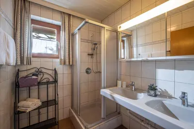 Ein Badezimmer in der Unterkunft Ferienwohnung Lavendel