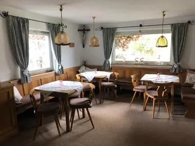 Ein Sitzbereich in der Unterkunft Haus Luise