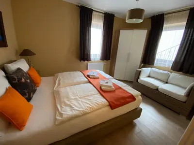 Ein Bett oder Betten in einem Zimmer der Unterkunft Residence Cocoon