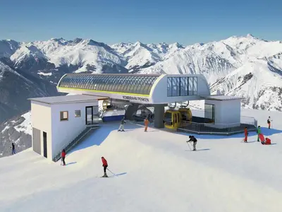Apartment in Gerlosberg near Ski Lift im Winter