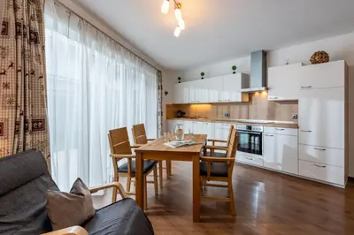 Küche/Küchenzeile in der Unterkunft Ferienwohnung Riedmann