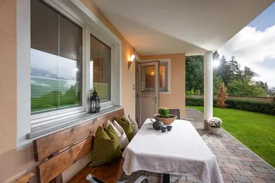 Ein Garten an der Unterkunft Ferienwohnung Daum Andreas