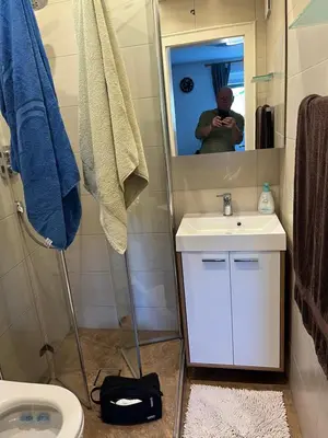 Ein Badezimmer in der Unterkunft Appartement Pohl