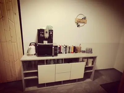Kaffee-/Teezubehör in der Unterkunft Appartements Höpfl