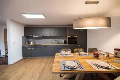 Küche/Küchenzeile in der Unterkunft Mayerl's Kaiserappartement