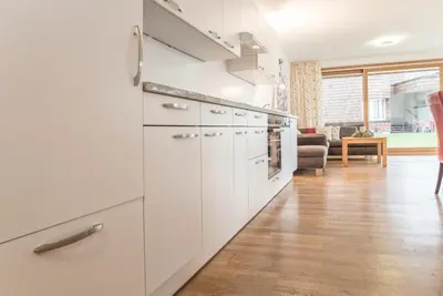 Küche/Küchenzeile in der Unterkunft ZUM MARTIN SEPP Appartements im Martinshof