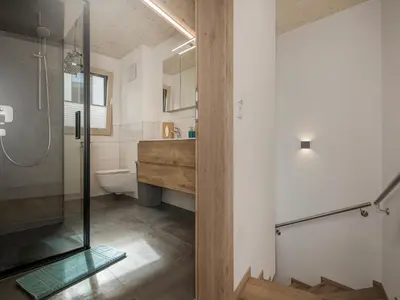 Ein Badezimmer in der Unterkunft Vergissmeinnicht