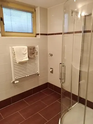 Ein Badezimmer in der Unterkunft Ferienwohnung Geisler