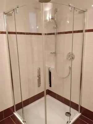 Ein Badezimmer in der Unterkunft Ferienwohnung Geisler
