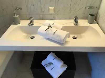 Ein Badezimmer in der Unterkunft Appartement Scherrhof
