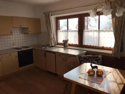 Küche/Küchenzeile in der Unterkunft Appartement Scherrhof