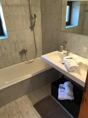 Ein Badezimmer in der Unterkunft Appartement Scherrhof