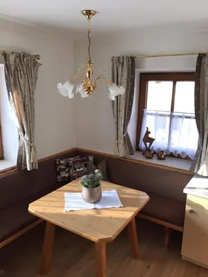 Ein Sitzbereich in der Unterkunft Appartement Scherrhof