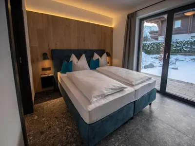 Ein Bett oder Betten in einem Zimmer der Unterkunft The village - chalet stone house