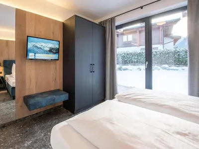 Ein Bett oder Betten in einem Zimmer der Unterkunft The village - chalet stone house