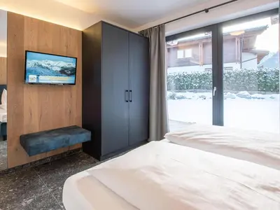 Ein Bett oder Betten in einem Zimmer der Unterkunft Chalet in Pinzgau near Ski Slopes & Sauna