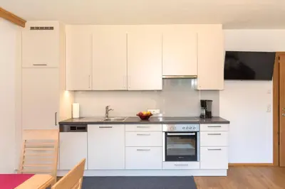 Küche/Küchenzeile in der Unterkunft Appartement Hausberger