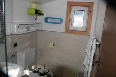 Ein Badezimmer in der Unterkunft Zagglhaus