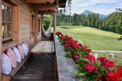 Ein Garten an der Unterkunft Apartment Wachinghof