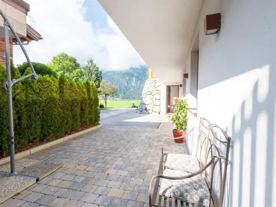 Ein allgemeiner Bergblick oder ein Berglick von der Ferienwohnung aus