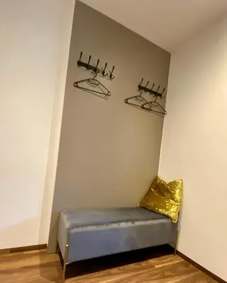 Ein Sitzbereich in der Unterkunft TheView Hamberg