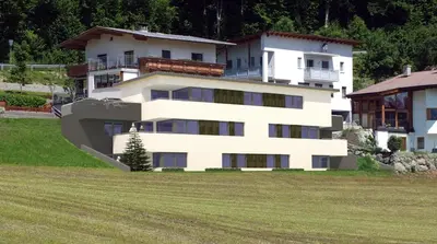 Das Gebäude in dem sich die Ferienwohnung befindet
